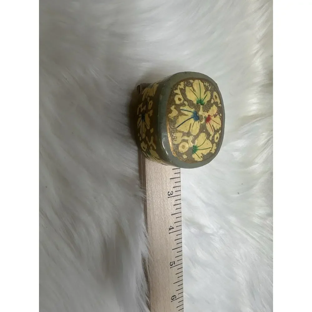 Vintage Paper Mache Trinket‎ Box